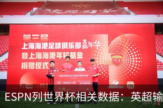 ESPN列世界杯相关数据：英超输送球员最多 球员最小17岁最大43岁